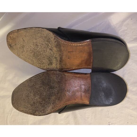 Lloyd & Haig Custom Built Black Leather Monk Strap Shoes Size: 8/9 US - Picture 8 of 13